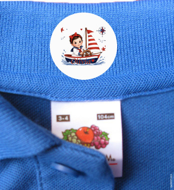 48 Etichette termoadesive personalizzate per abbigliamento