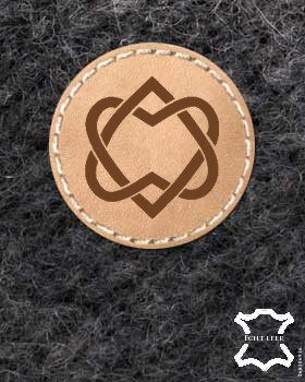 24 Etichette in pelle | Etichette in pelle personalizzate | Etichette in pelle con logo